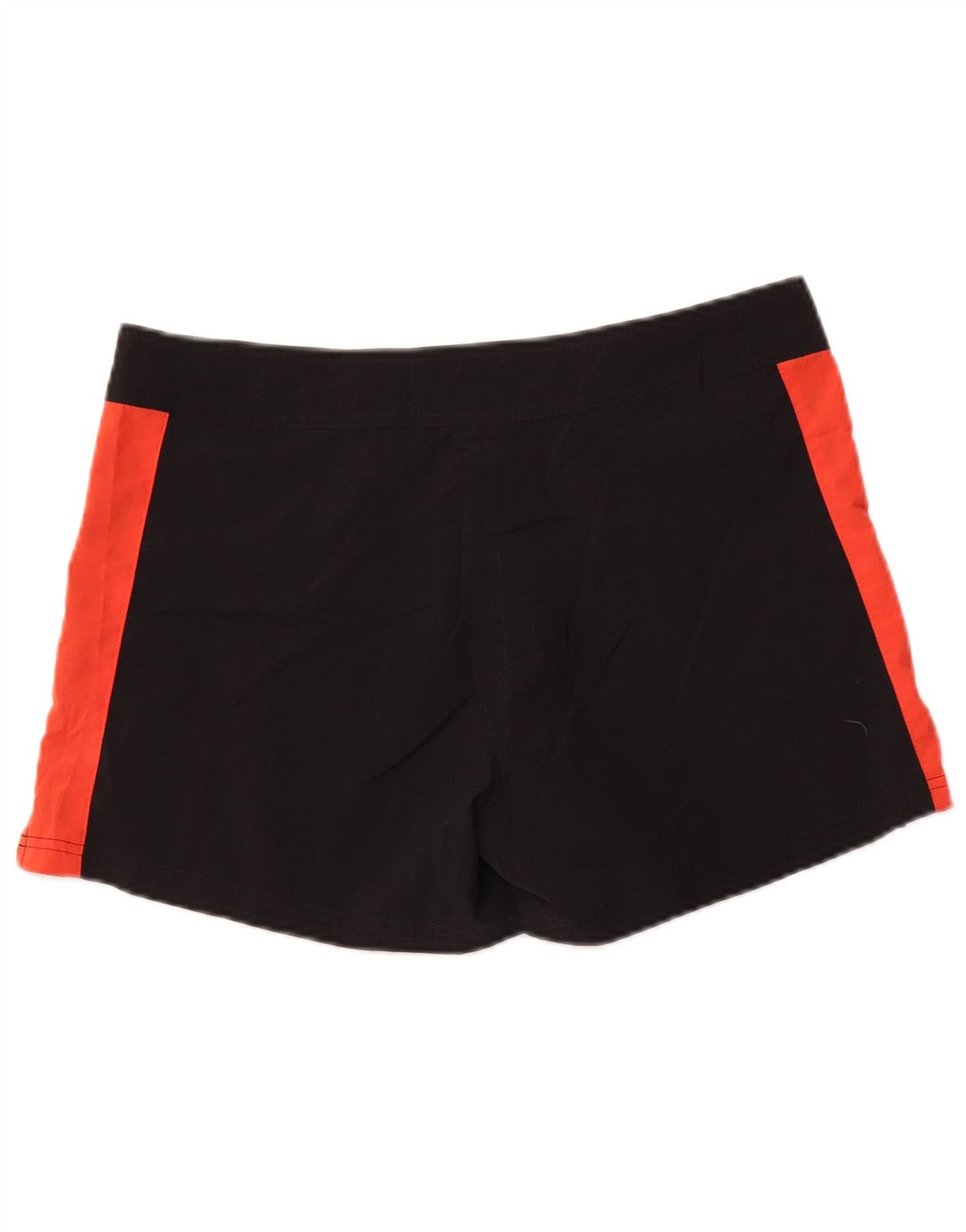 NIKE Womens Casual Shorts US 12/14 Large W34  Black Colourblock Polyester