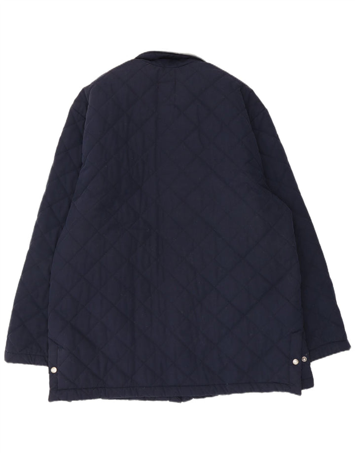 Roy Rogers Mens Quilted Jacket UK 42 XL Navy Blue
