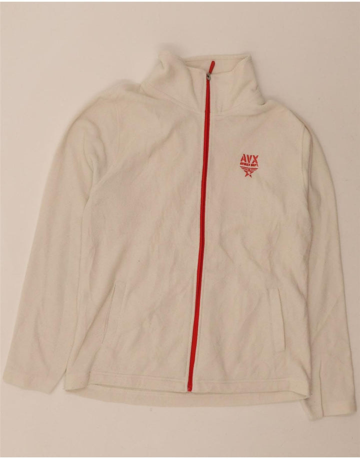 AVIREX Womens Fleece Jacket UK 18 XL White Polyester Vintage Avirex and Second-Hand Avirex from Messina Hembry 