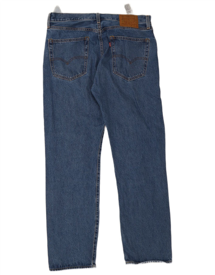 Levi's Mens 551 Straight Jeans W33 L32 Blue Cotton
