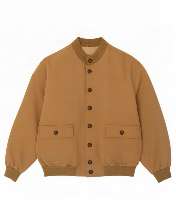 Vintage Mens Bomber Jacket UK 40 Large Beige