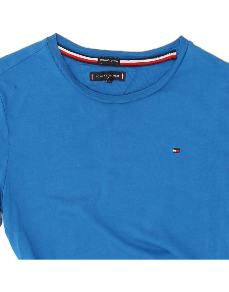 TOMMY HILFIGER Boys T-Shirt Top 11-12 Years Blue Cotton | Vintage Tommy Hilfiger | Thrift | Second-Hand Tommy Hilfiger | Used Clothing | Messina Hembry 