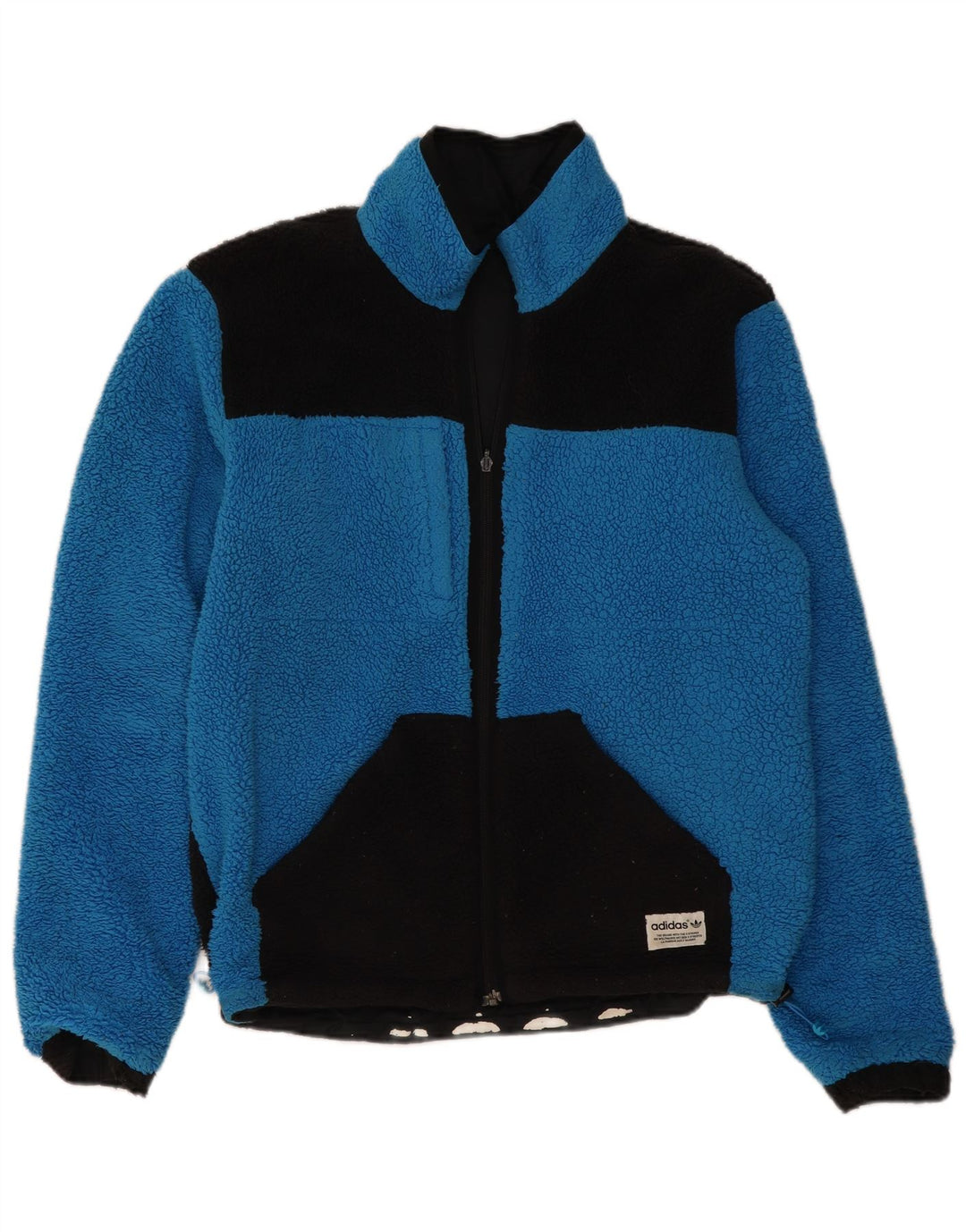 Adidas Mens Reversible Jacket UK 38 Medium Black Polyester