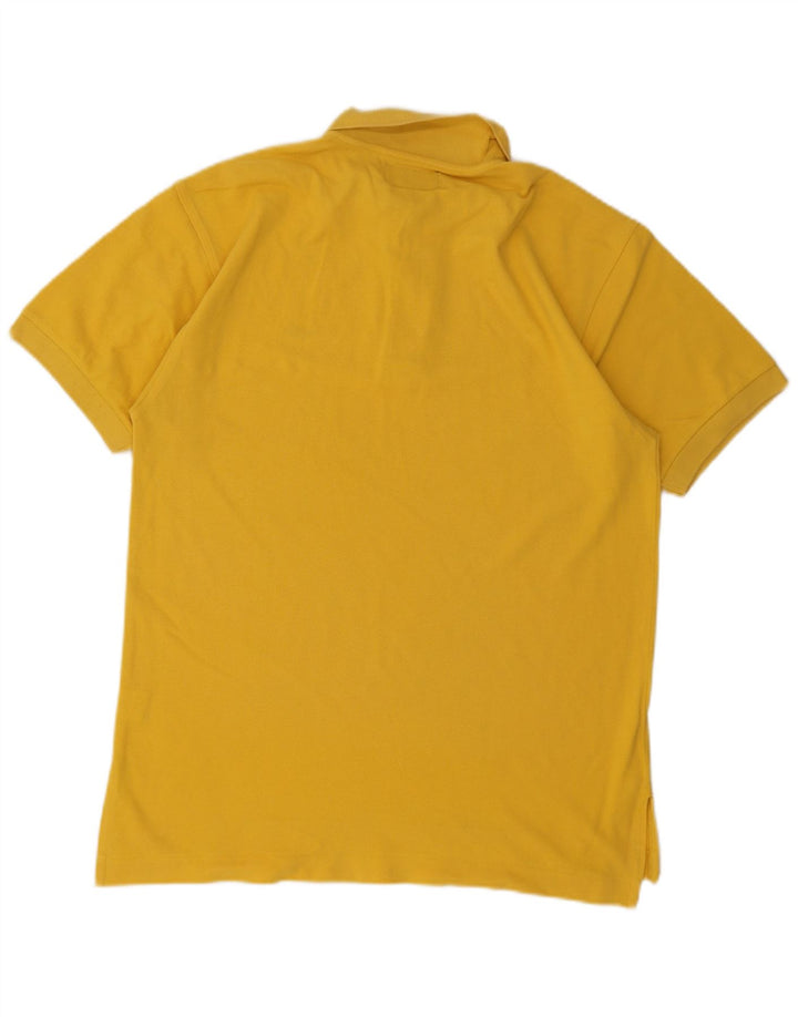 Charro Mens Polo Shirt Large Yellow Cotton