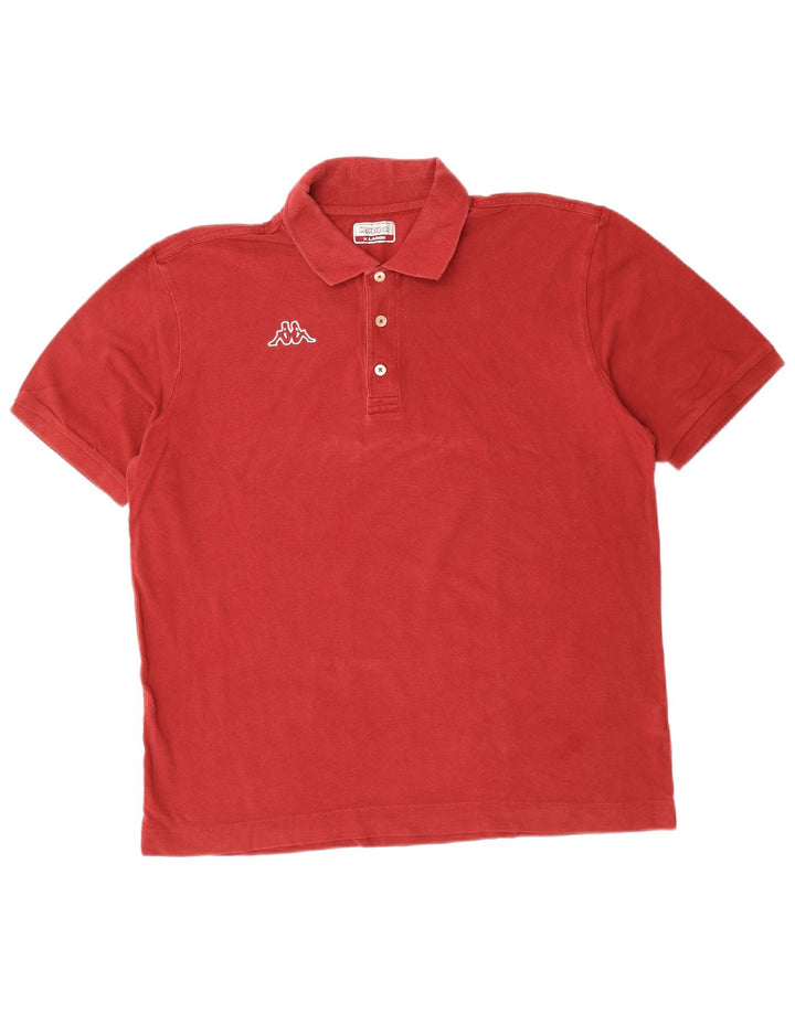 KAPPA Mens Polo Shirt XL Red Cotton