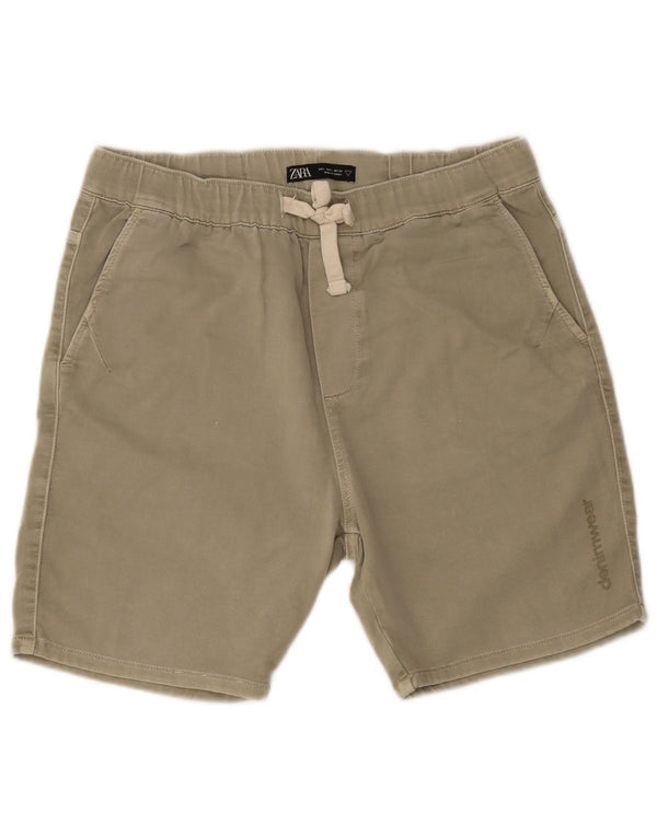 Zara Mens Chino Shorts Large W32 Khaki
