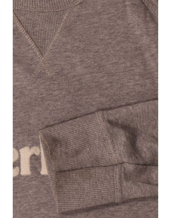 Timberland Mens Graphic Sweatshirt Jumper Large Grey Cotton