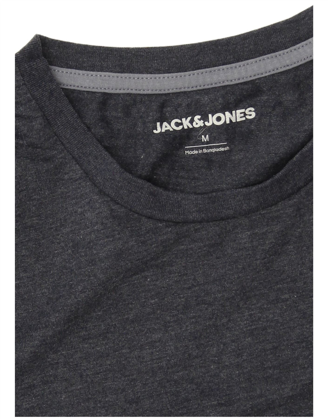 Jack & Jones Mens T-Shirt Top Medium Navy Blue Cotton