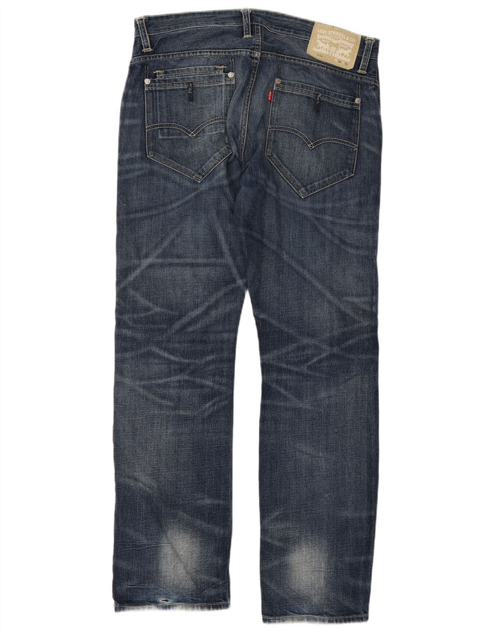 Levi's Mens 514 Straight Jeans W34 L32 Blue Cotton