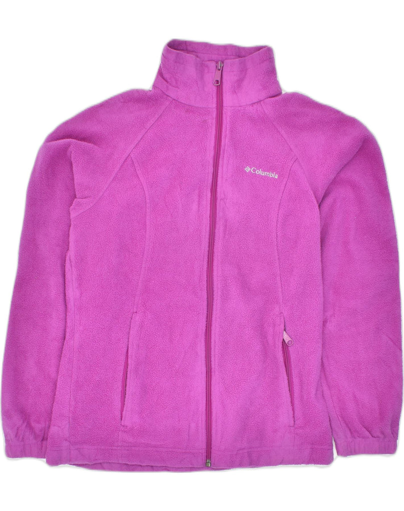 COLUMBIA Womens Fleece Jacket UK 10 Small Pink Polyester | Vintage Columbia | Thrift | Second-Hand Columbia | Used Clothing | Messina Hembry 