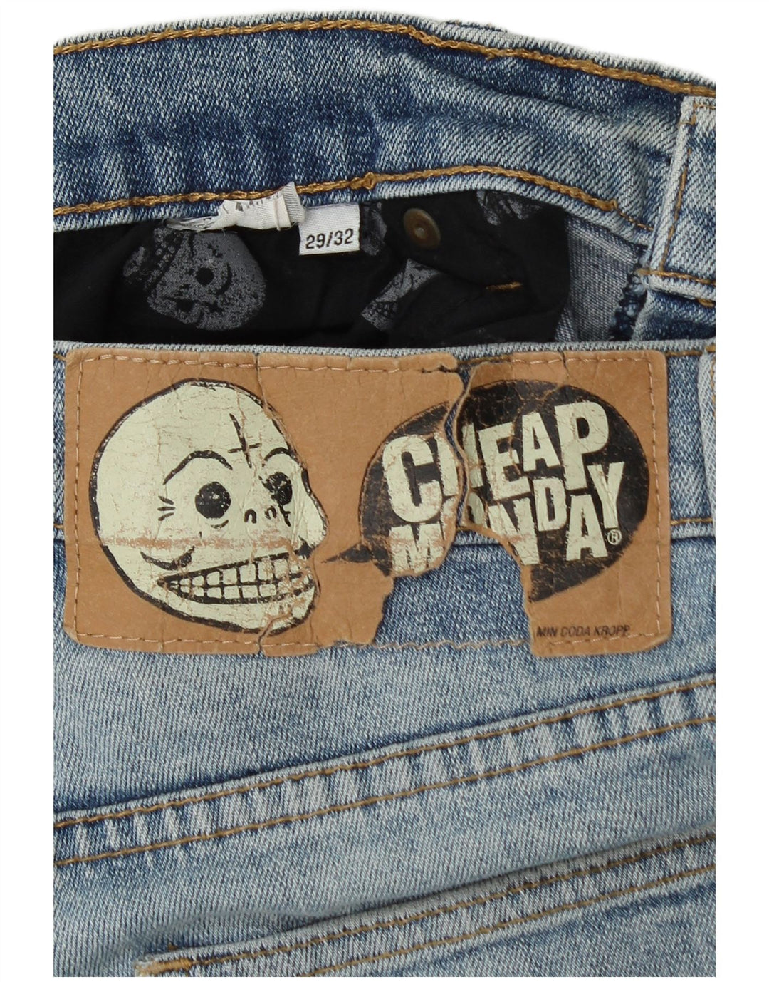 Cheap Monday Womens Skinny Jeans W29 L32 Blue