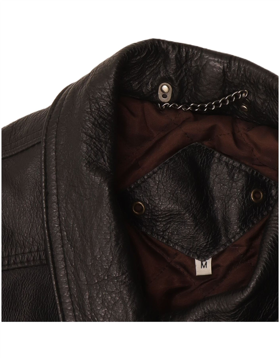 Vintage Mens Leather Jacket UK 38 Medium Black