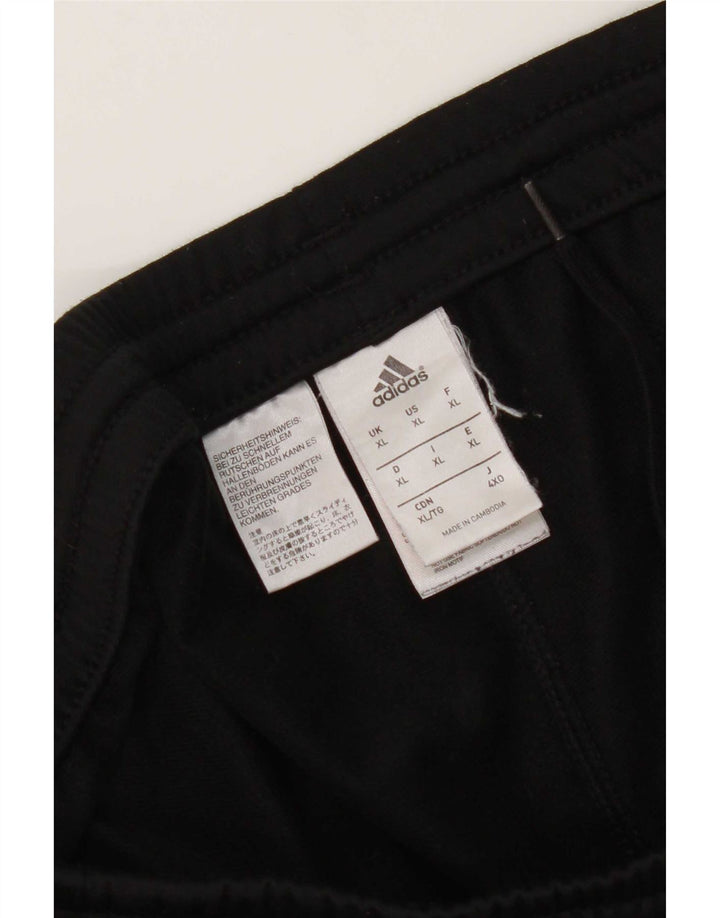 Adidas Mens Tracksuit Trousers Joggers XL Black Polyester
