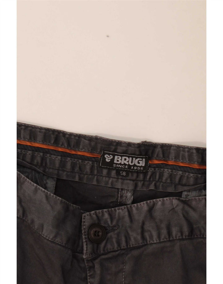 Brugi Mens Cargo Shorts IT 58 4XL W42 Grey