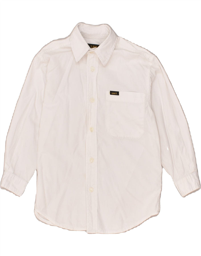 LEE Boys Long Sleeve Shirt 3-4 Years White Cotton | Vintage Lee | Thrift | Second-Hand Lee | Used Clothing | Messina Hembry 