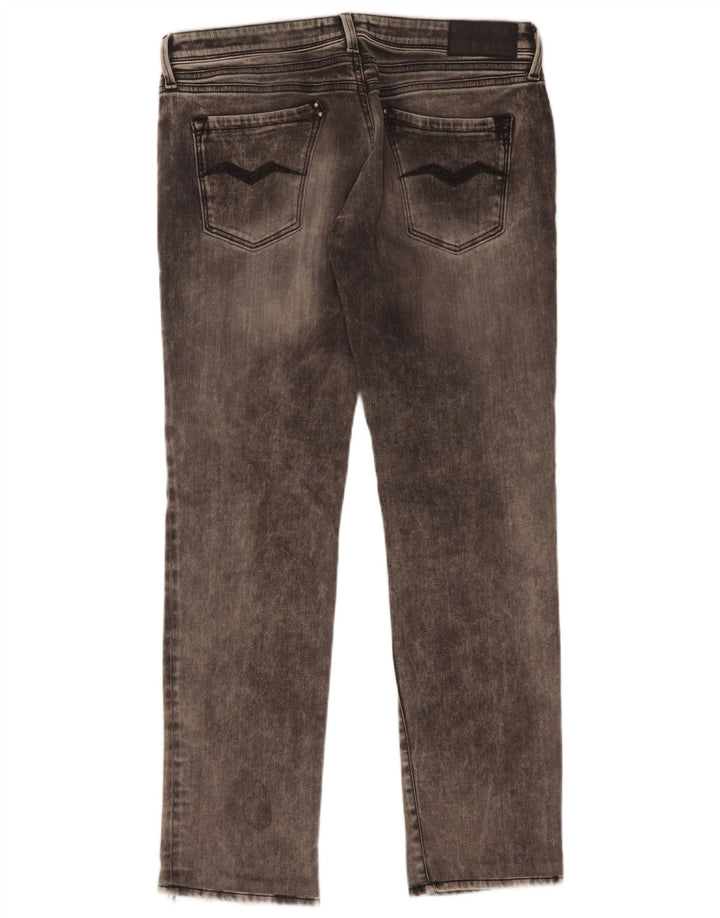Replay Womens Jodey Slim Jeans W29 L29 Grey Cotton