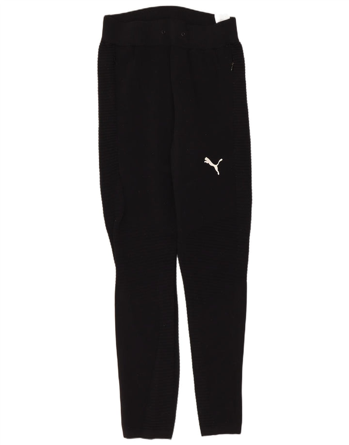 Puma Mens Tracksuit Trousers Small Black Nylon