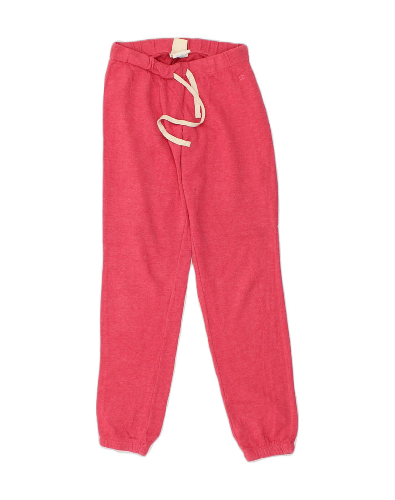 CHAMPION Womens Tracksuit Trousers Joggers UK 4 XS Pink Cotton | Vintage Champion | Thrift | Second-Hand Champion | Used Clothing | Messina Hembry 