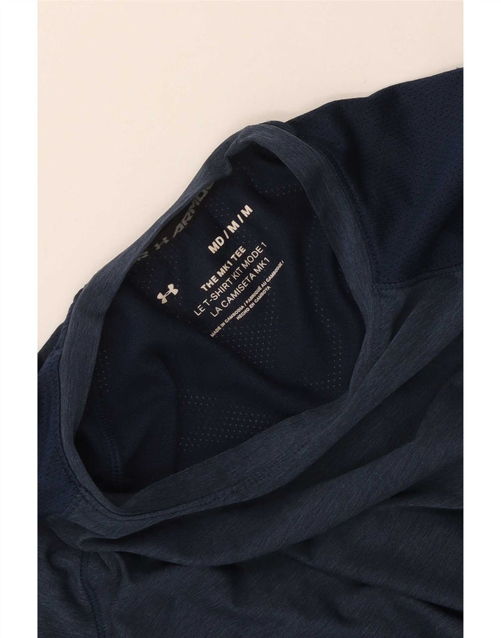Under Armour Mens T-Shirt Top Medium Navy Blue Flecked