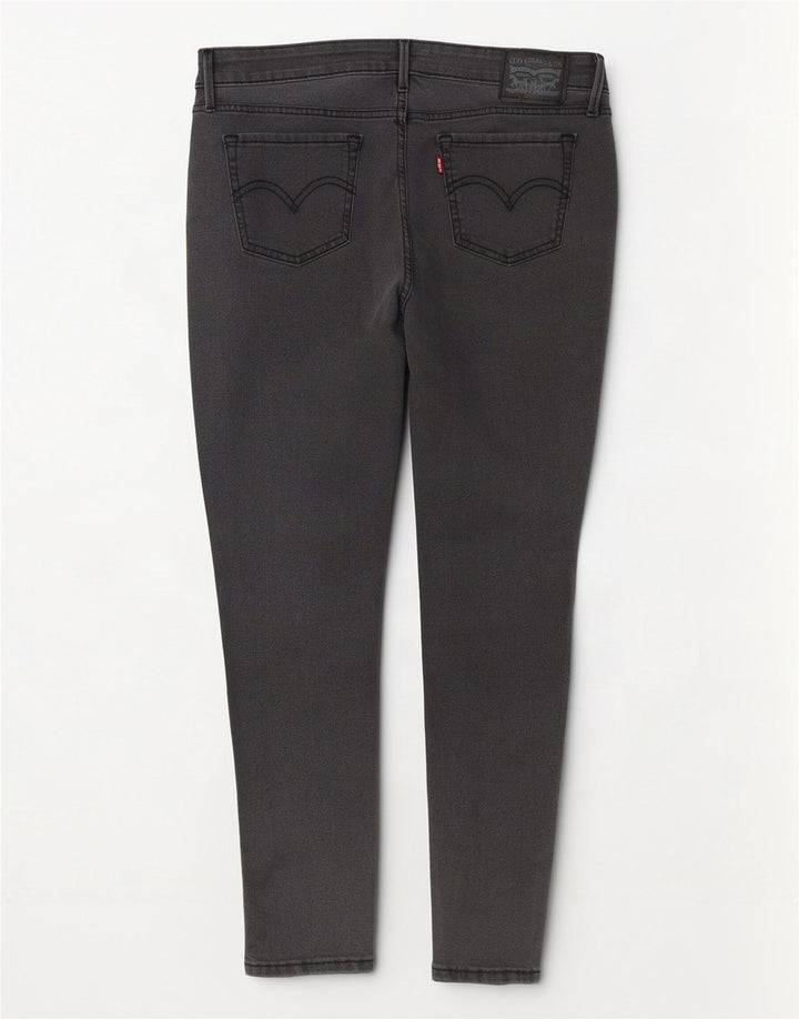 Levi's Womens 711 Skinny Jeans W27 L27 Grey Cotton