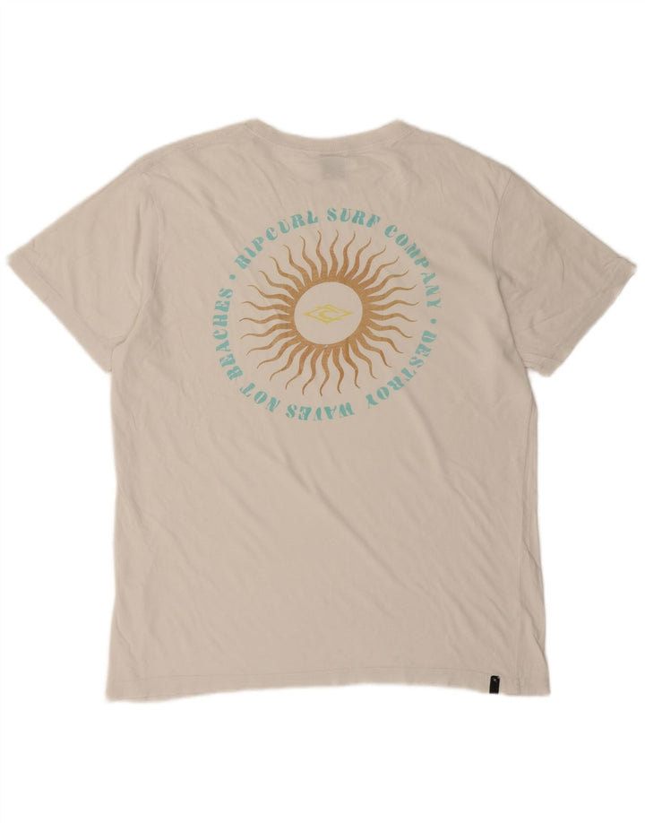 Rip Curl Mens Graphic T-Shirt Top Medium White