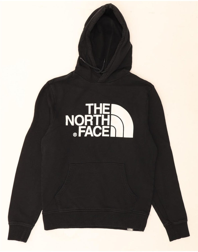 THE NORTH FACE Mens Graphic Hoodie Jumper Small Black Vintage The North Face and Second-Hand The North Face from Messina Hembry 
