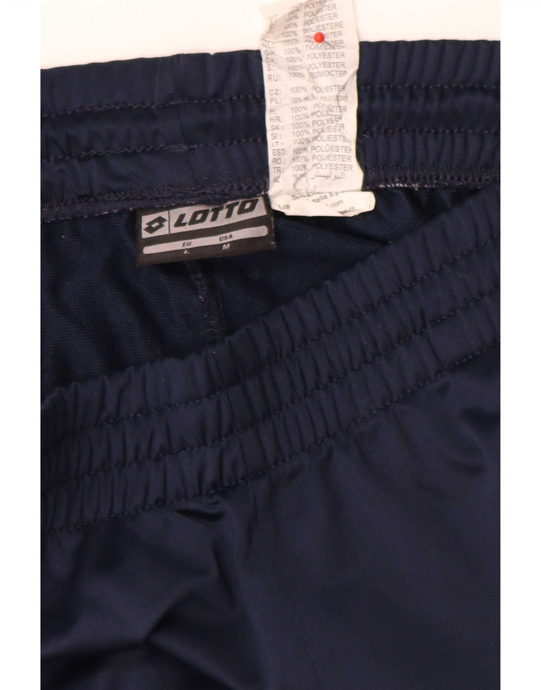 Lotto Mens Tracksuit Trousers Medium Navy Blue Polyester