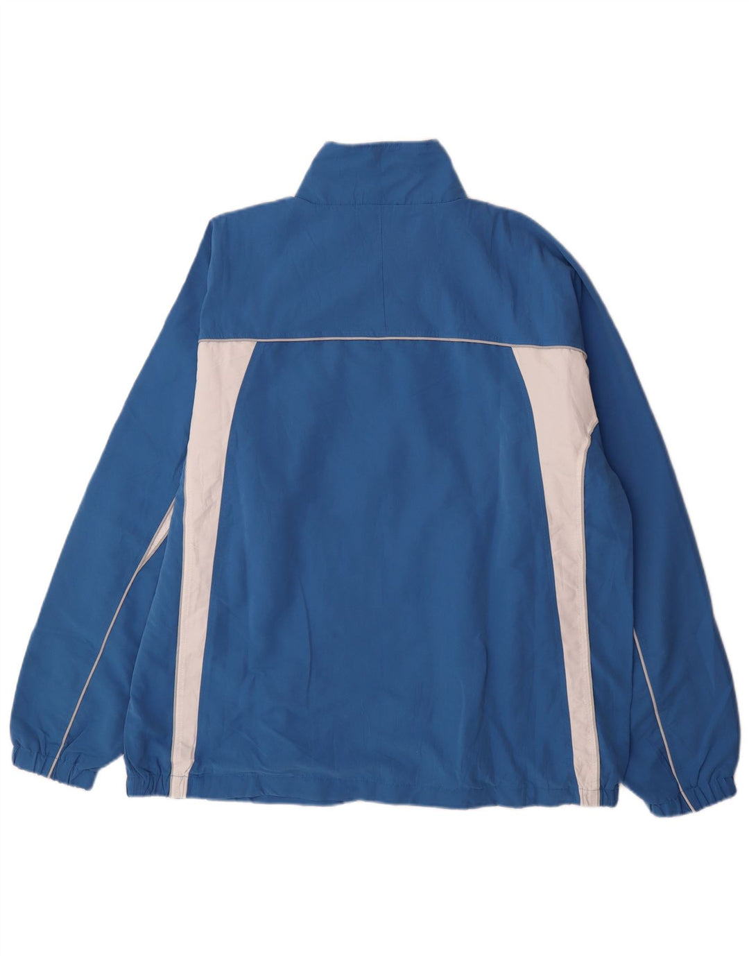 Asics Mens Tracksuit Top Jacket 2XL Blue Colourblock Polyester