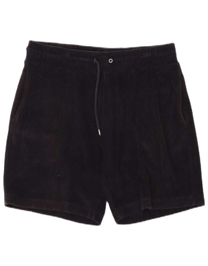 REISS Mens Sport Shorts Large  Black Cotton