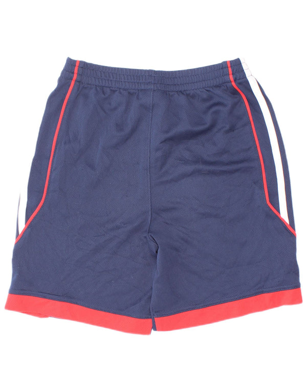 Adidas Boys Sport Shorts 5-6 Years Navy Blue Colourblock Polyester