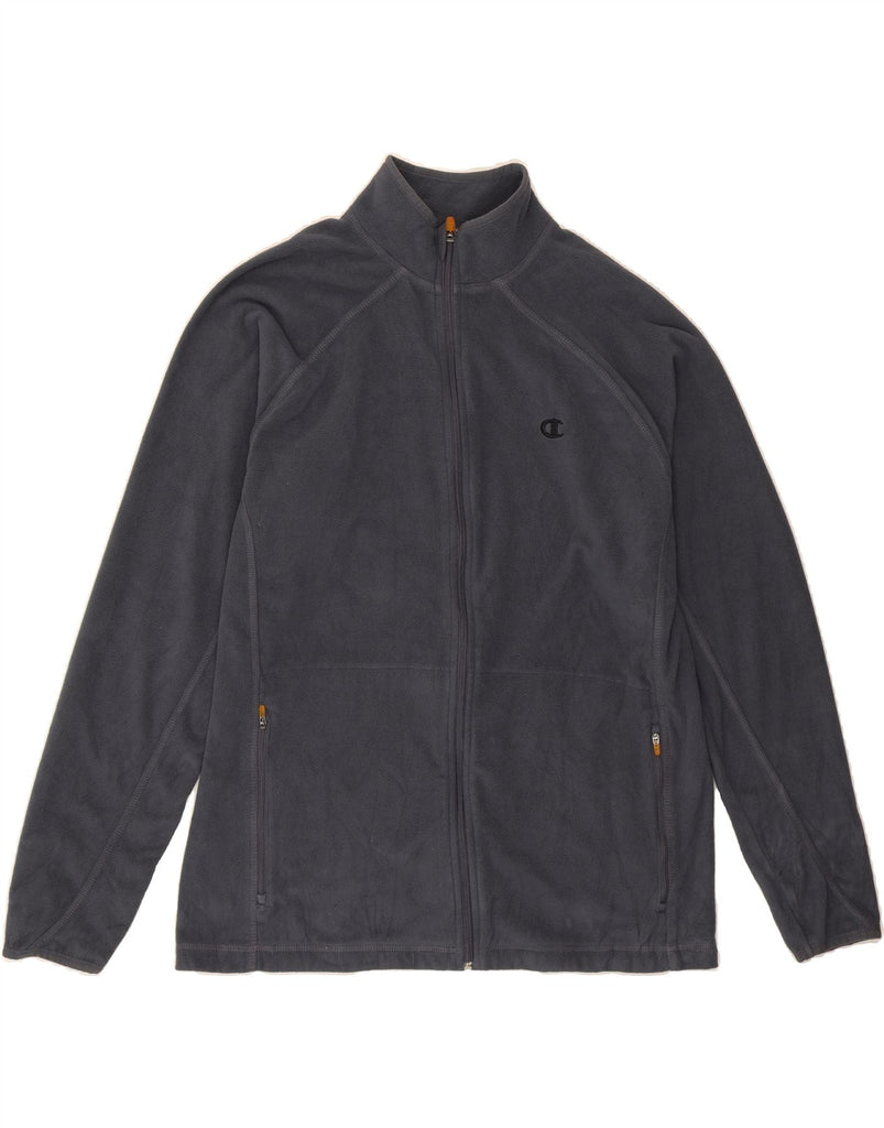 CHAMPION Mens Fleece Jacket UK 38 Medium Grey Vintage Champion and Second-Hand Champion from Messina Hembry 
