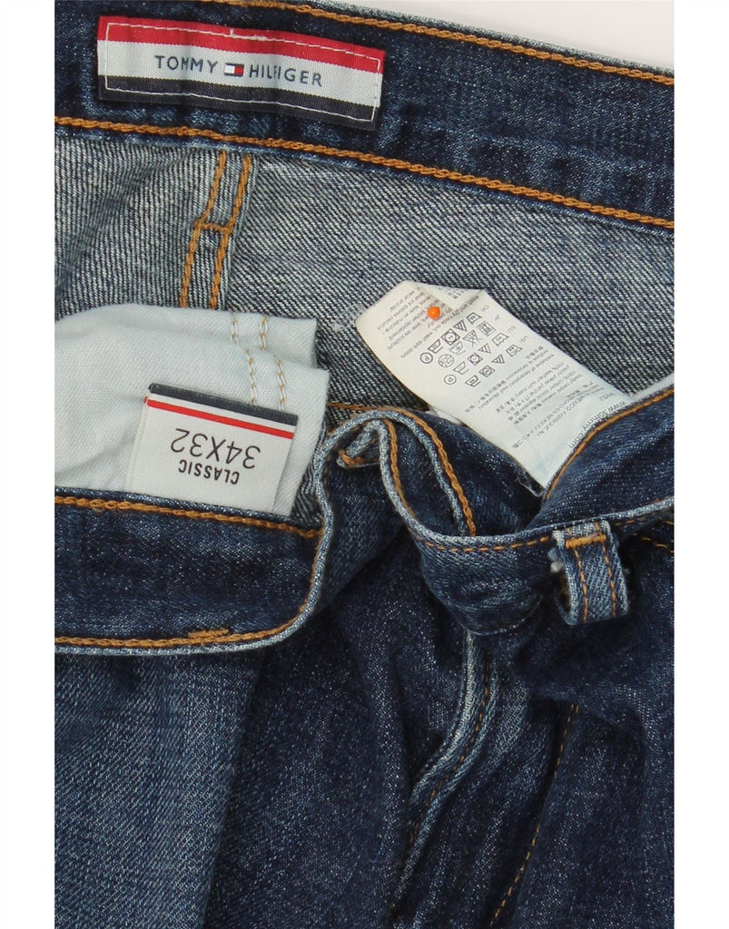 TOMMY HILFIGER Mens Classic Fit Straight Jeans W34 L32 Blue Cotton Vintage Tommy Hilfiger and Second-Hand Tommy Hilfiger from Messina Hembry 