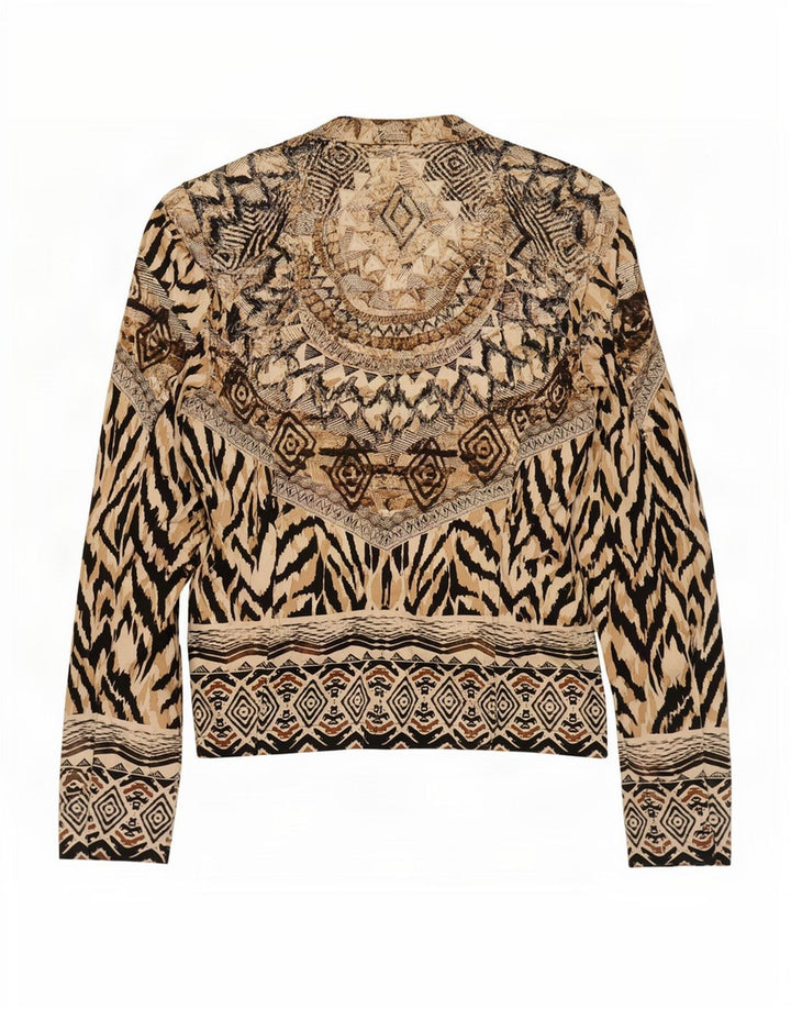 Olsen Womens Shirt Blouse UK 12 Medium Multicoloured Animal Print