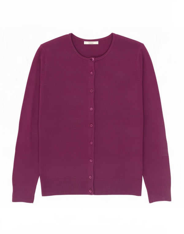 Marks & Spencer Womens Cardigan Sweater UK 12 Medium Purple Acrylic