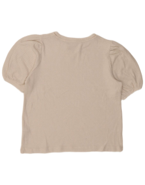 Marks & Spencer Womens Blouse Top UK 14 Medium White Viscose