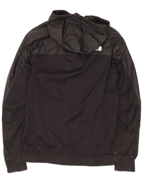 The North Face Mens Graphic Zip Hoodie Sweater XS Black Geometric Polyester