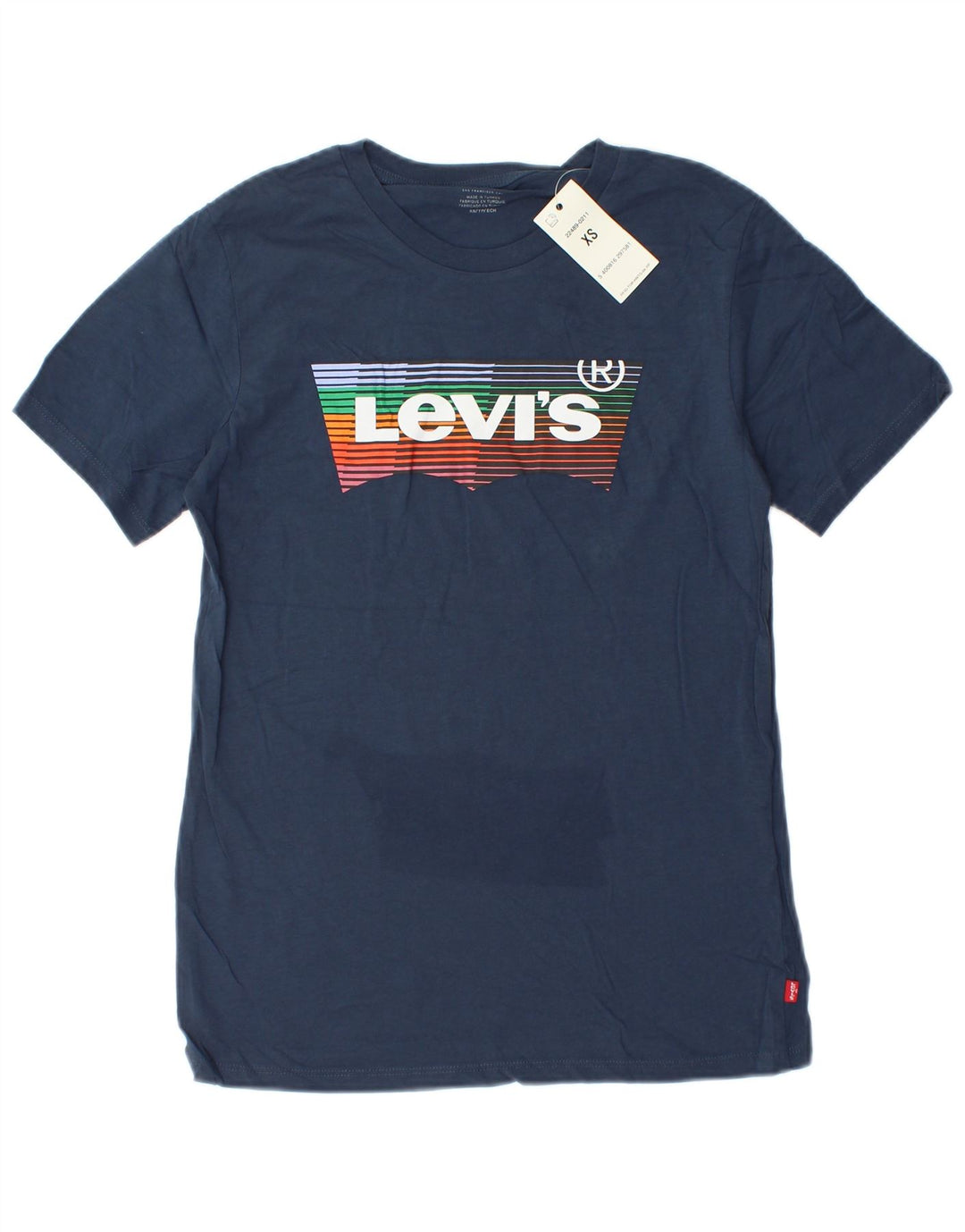 Levi's Mens Graphic T-Shirt Top XS Navy Blue Cotton