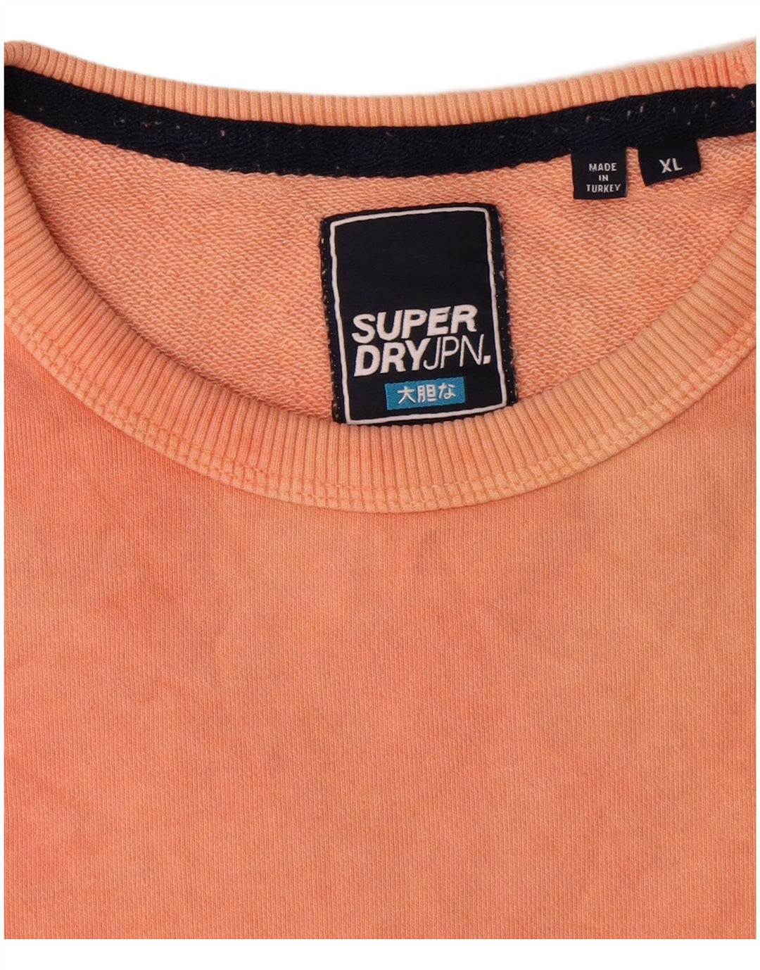 Superdry Mens Sweatshirt Jumper XL Orange Tie Dye Cotton