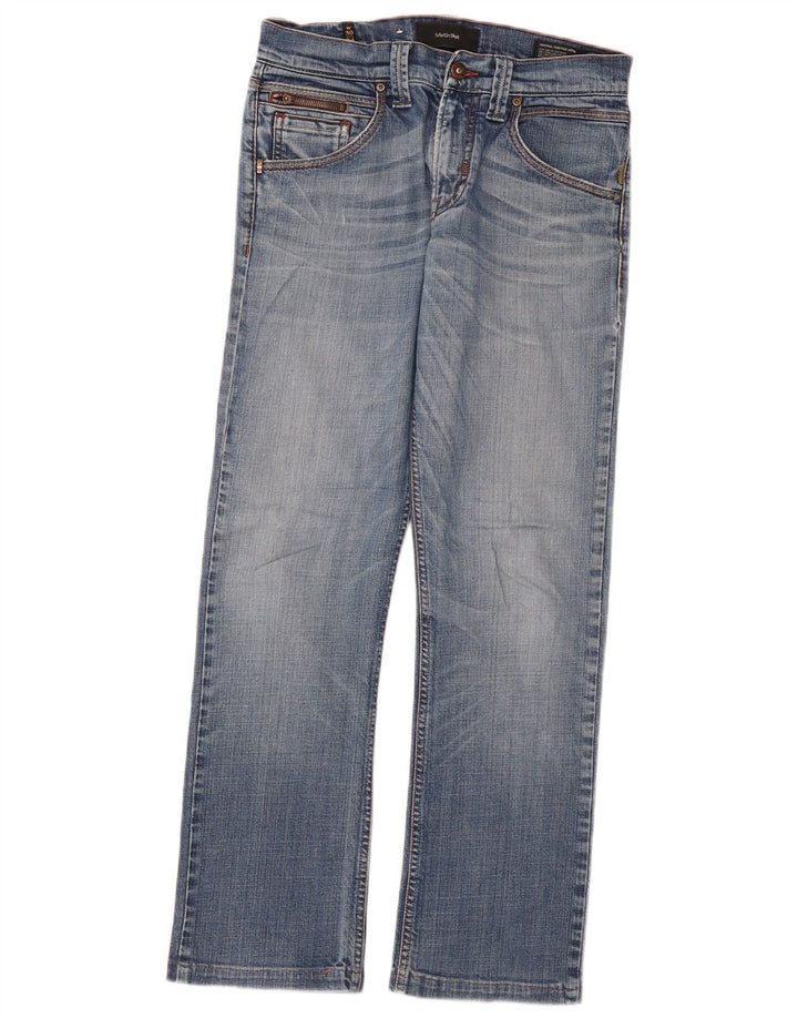 Meltin' Pot Mens Straight Jeans W30 L29 Blue Cotton