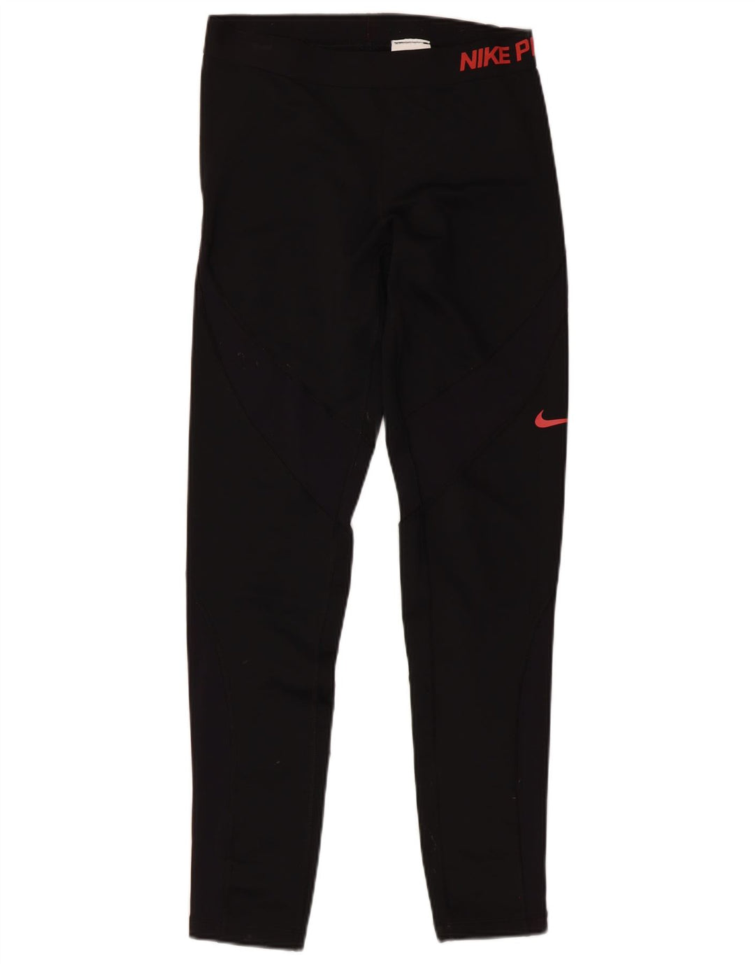 Nike Womens Graphic Leggings UK 14 Large Black Polyester