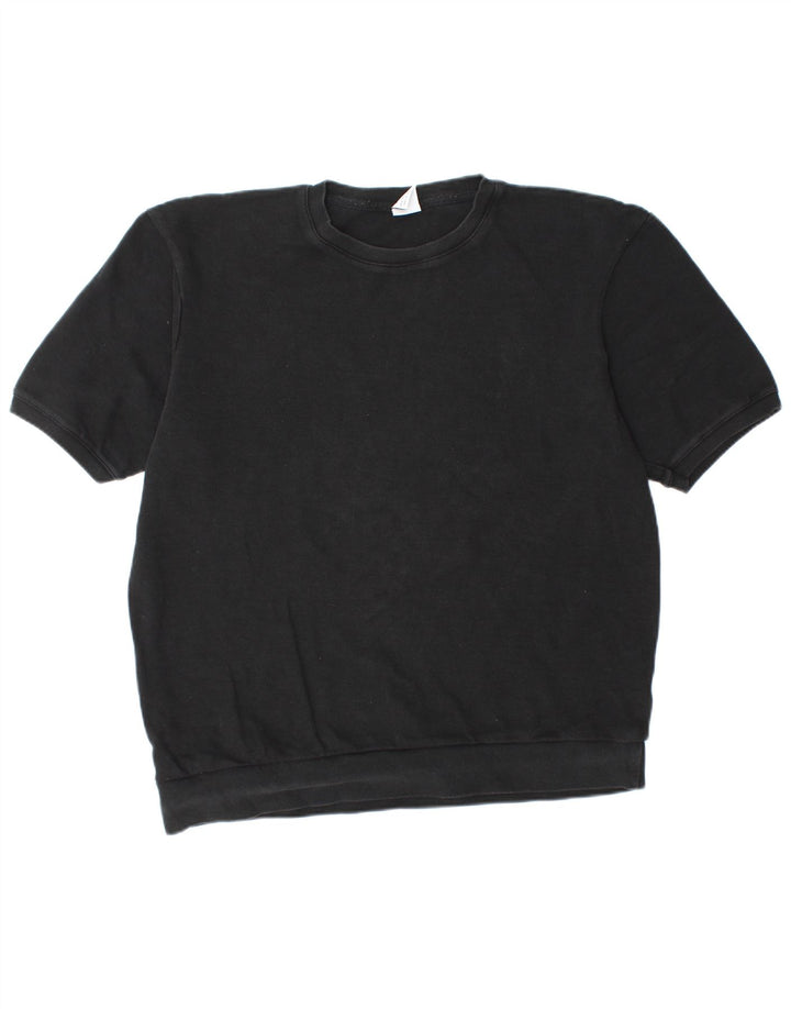 Mens Short Sleeve Crew Neck Jumper Sweater XL