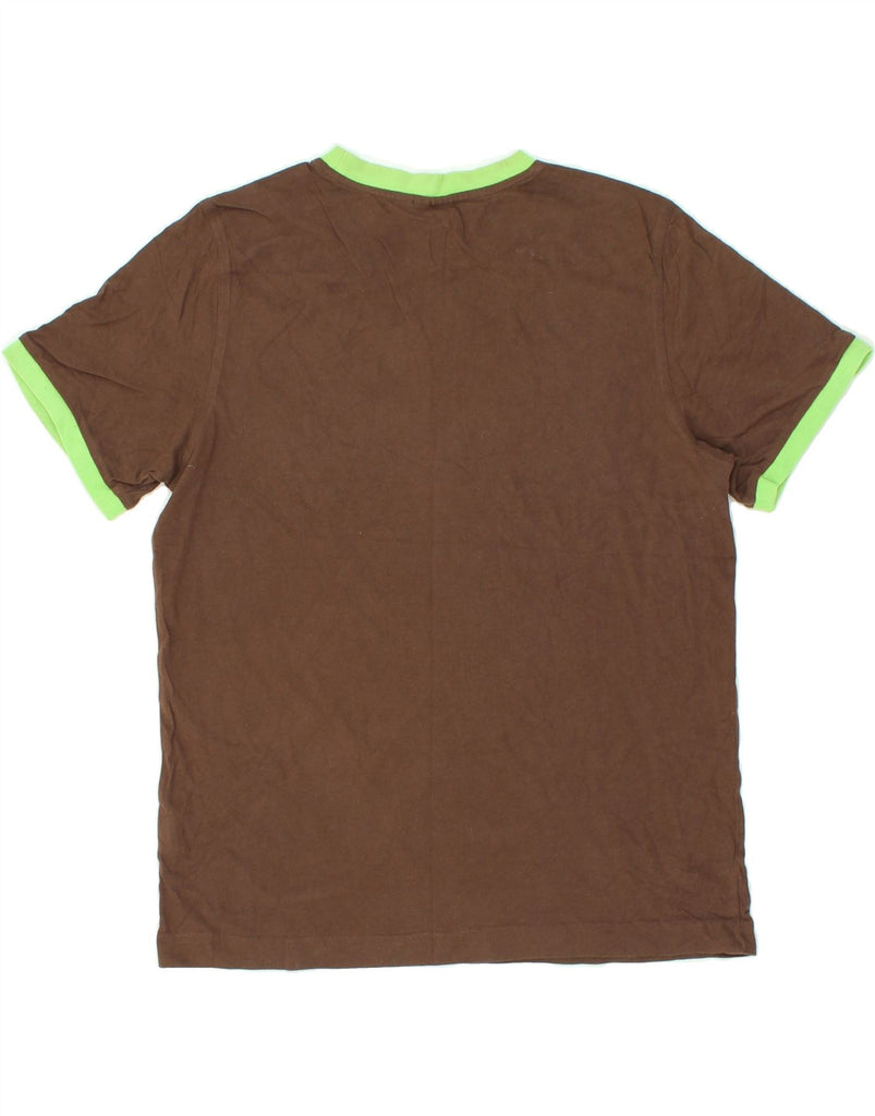 PUMA Mens Graphic T-Shirt Top Medium Brown Cotton | Vintage Puma | Thrift | Second-Hand Puma | Used Clothing | Messina Hembry 