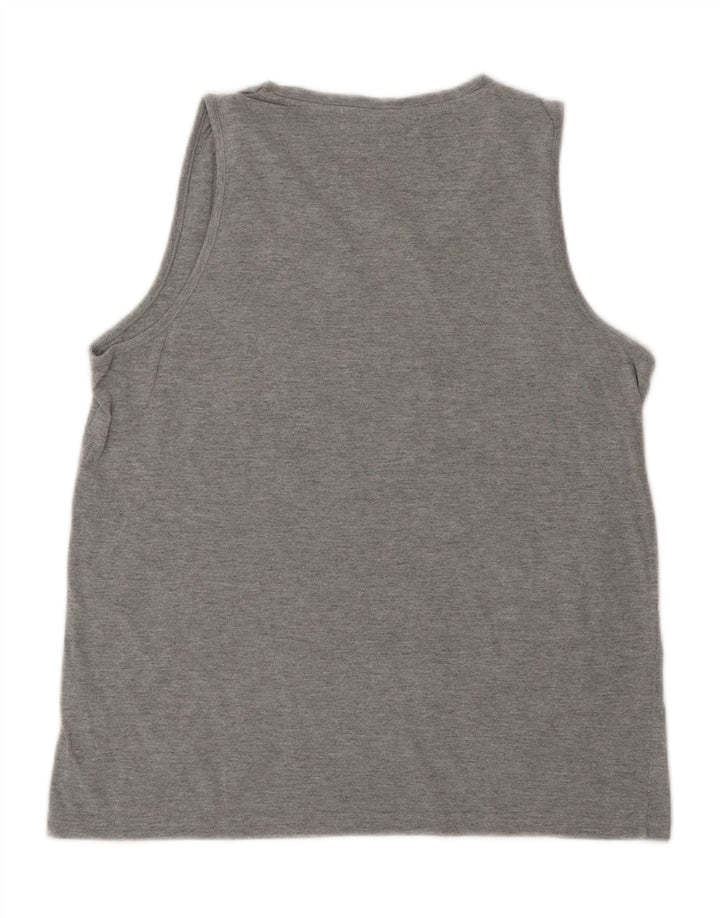 UMBRO Womens Vest Top UK 14 Large Grey Cotton