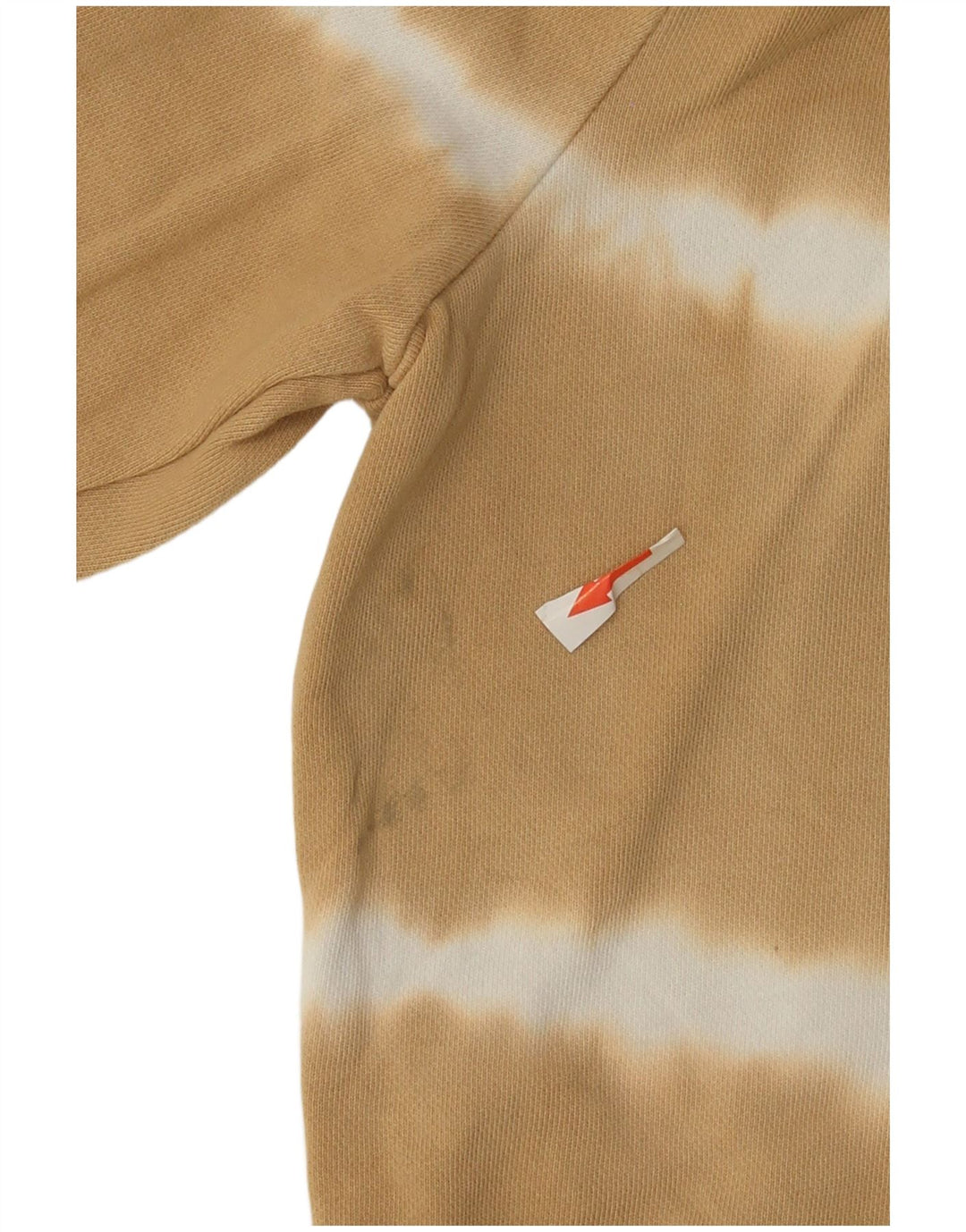Marks & Spencer Womens Sweatshirt Jumper UK 12 Medium Beige Striped Cotton