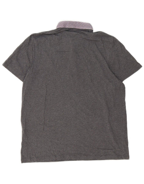 Ted Baker Mens Polo Shirt Size 4 Large Grey