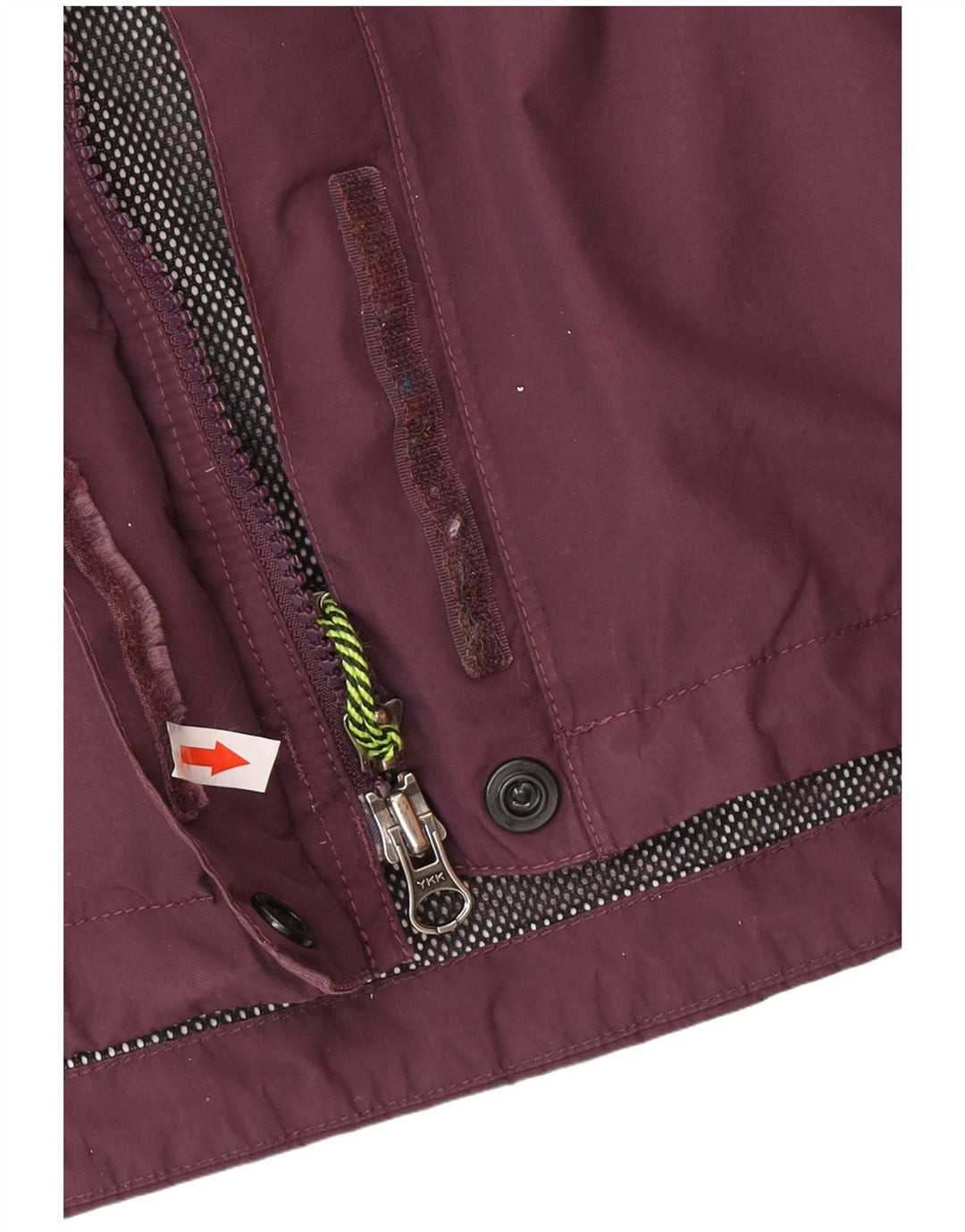 The North Face Womens Hooded Rain Jacket UK 14 Medium Purple Nylon