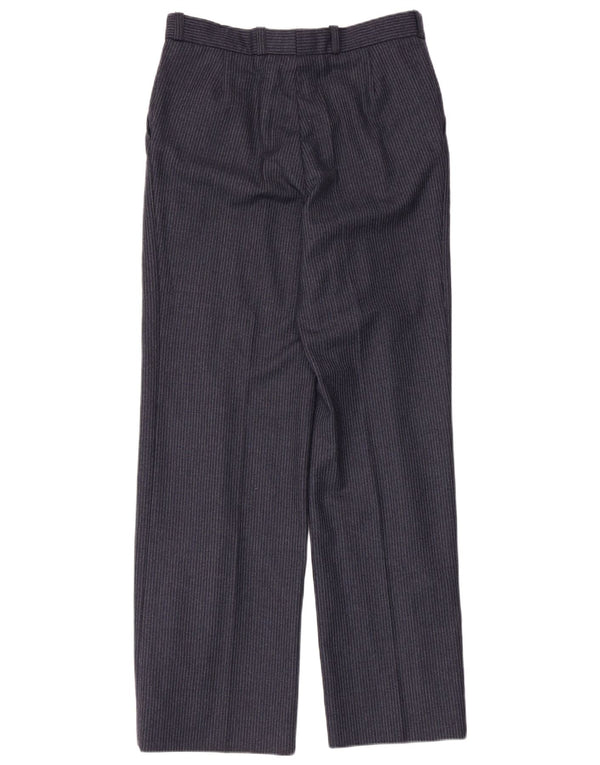 Pierre Cardin Mens Bootcut Casual Trousers W30 L32 Navy Blue Pinstripe