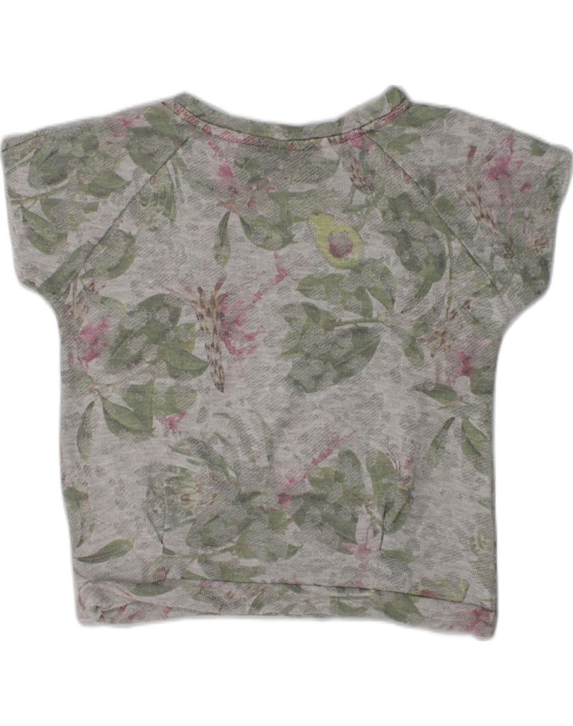 GUESS Girls Graphic T-Shirt Top 6-7 Years Grey Floral Cotton | Vintage Guess | Thrift | Second-Hand Guess | Used Clothing | Messina Hembry 