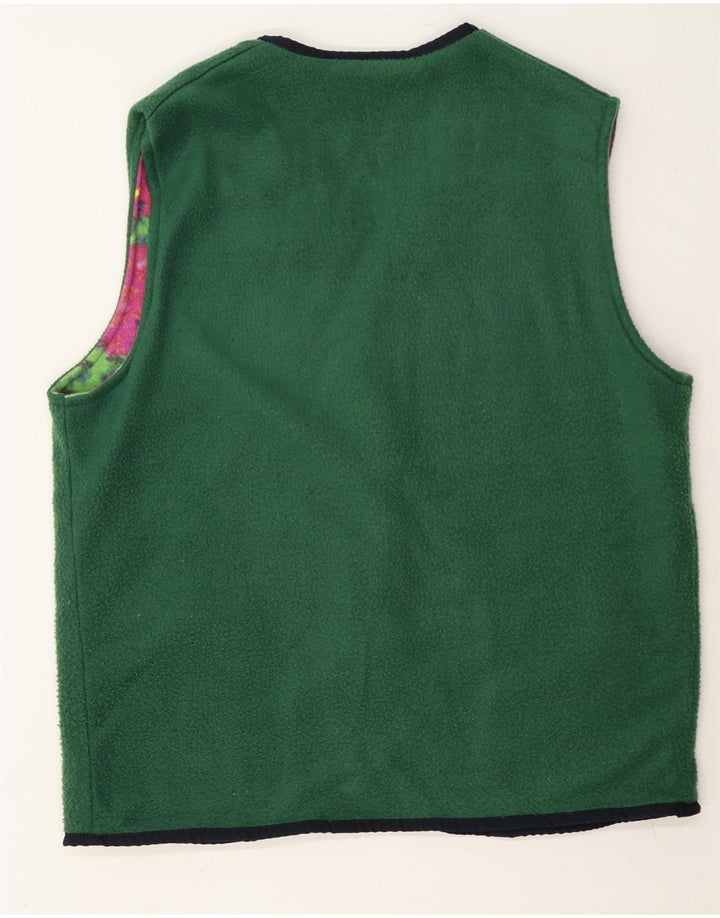 Rifle Mens Reversible Fleece Gilet UK 40 Large Multicoloured Patchwork