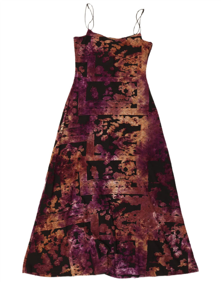 Desigual Womens Sleeveless Maxi Dress UK 8 Small Multicoloured Patchwork